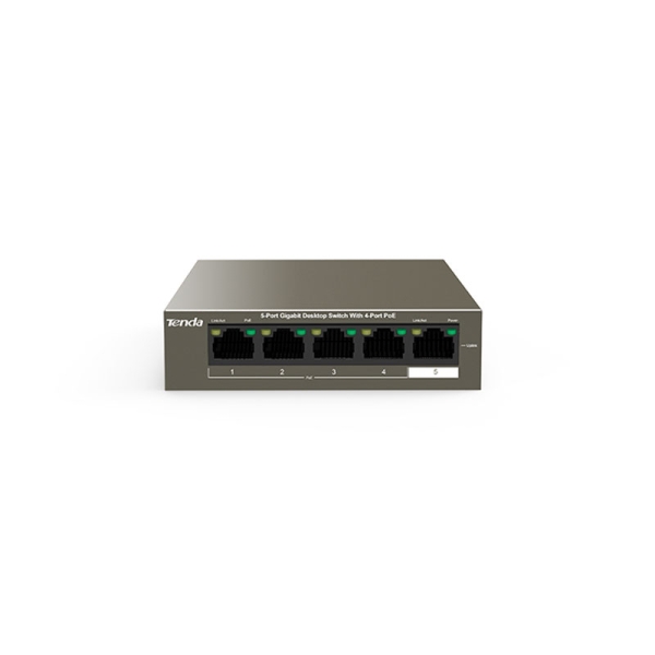 سوییچ 5 پورت تندا مدل TENDA TEG1105P-4-63W
