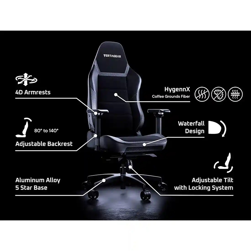 صندلی گیمینگ ورتاگیر مدل Vertagea PL6800 Midnight BLACK Blue - Image 5
