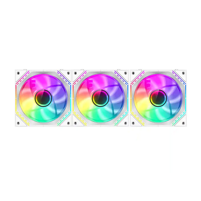 پک 3 تایی فن کیس گیم مکس مدل GameMax FN12A S3I-R Reverse White