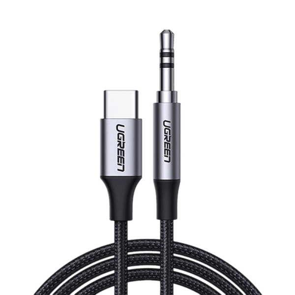 کابل مبدل USB-C به جک 3.5 میلی متری یوگرین مدل UGreen AV143-30633 1m