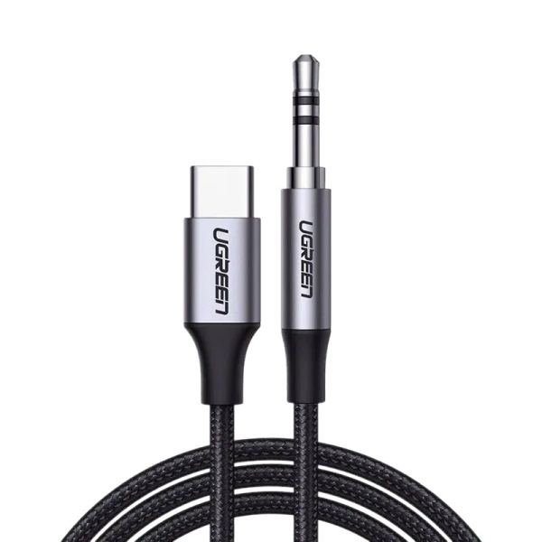 کابل مبدل USB-C به جک 3.5 میلی متری یوگرین مدل UGreen CM450-20192 1m