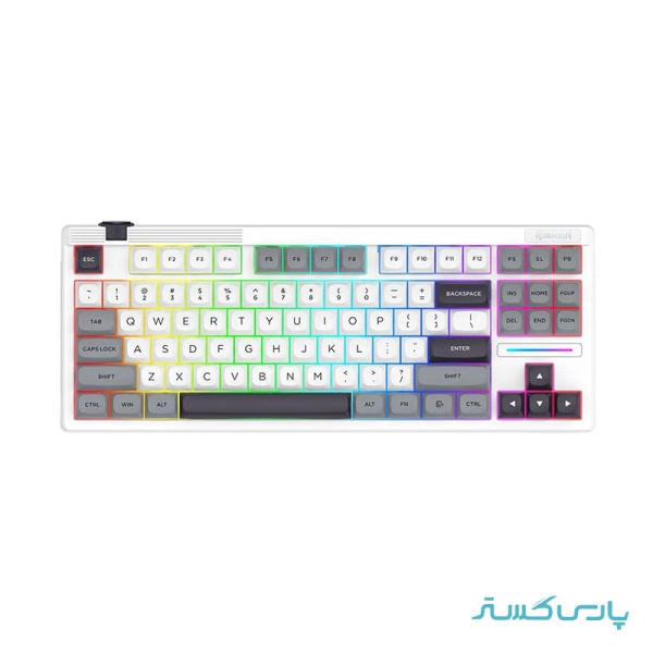 کیبورد باسیم/بی سیم گیمینگ ردراگون مدل Redragon OTIIM PRO K729 WGB RGB