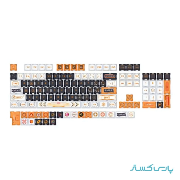 مجموعه کامل کلید کیبورد مکانیکال ردراگون مدل Redragon MECH WARRIOR A143 PBT